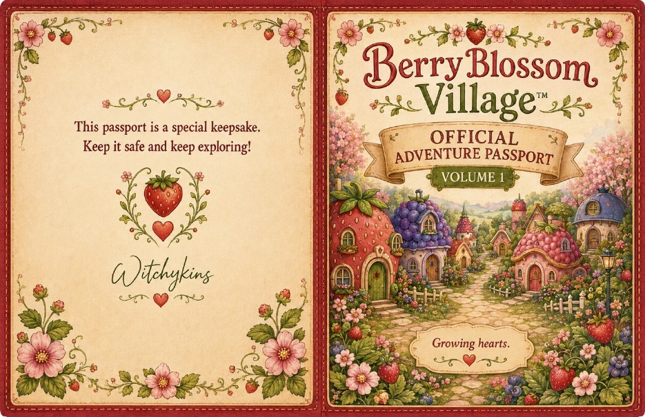 Berry Blossom Village printable Adventure Passport